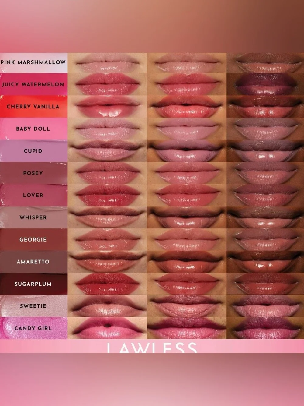 LAWLESS Forget the Filler Lip Plumping, Line- Smoothing Tinted Balm - Babydoll